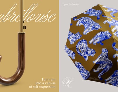 Umbrella 3D Mockup, 3D model. ProVisual. 