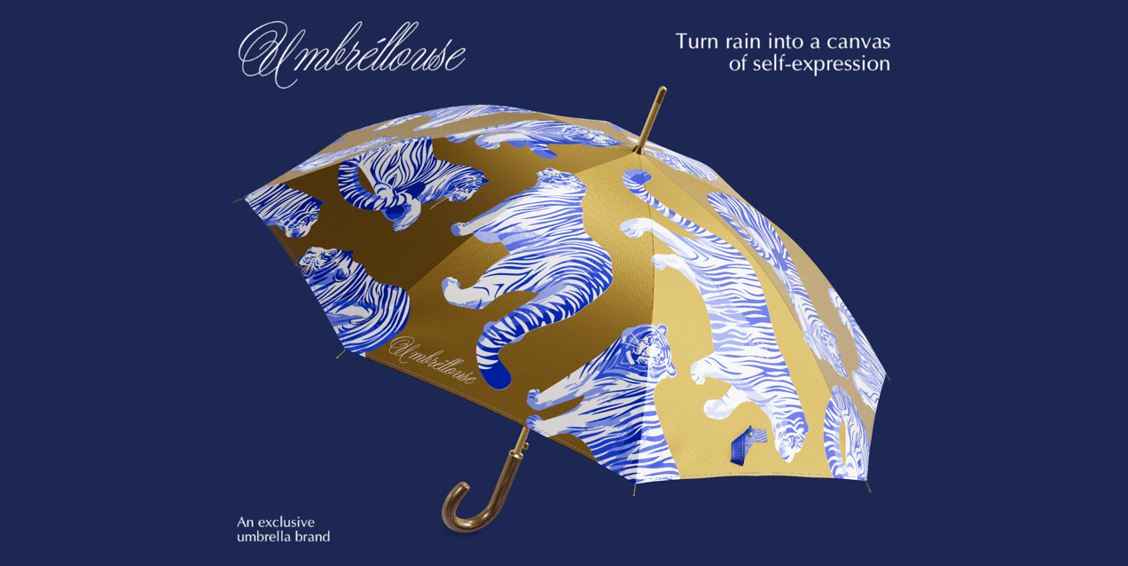 Umbrella 3D Mockup, 3D model. ProVisual. 