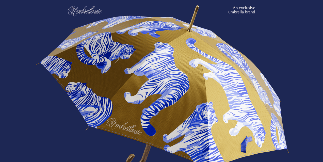 Umbrella 3D Mockup, 3D model. ProVisual. 