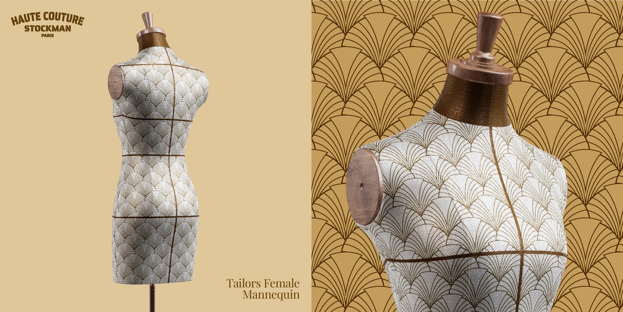 ProVisual — Tailors Female Mannequin 3D mockup and 3D model - visualize online now
