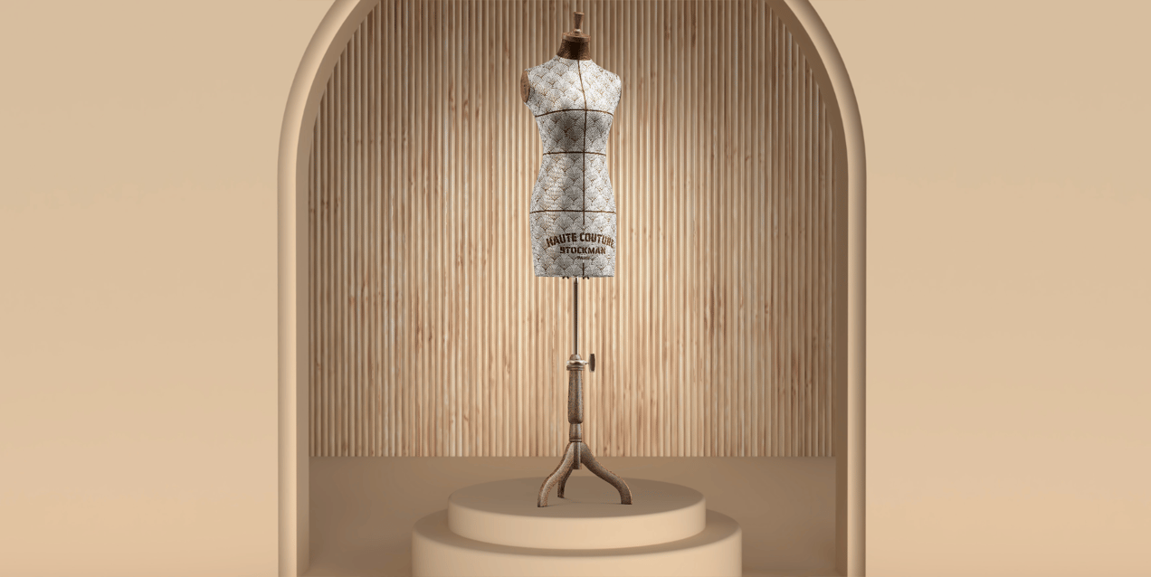 ProVisual — Tailors Female Mannequin 3D mockup and 3D model - visualize online now