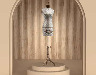 ProVisual — Tailors Female Mannequin 3D mockup and 3D model - visualize online now