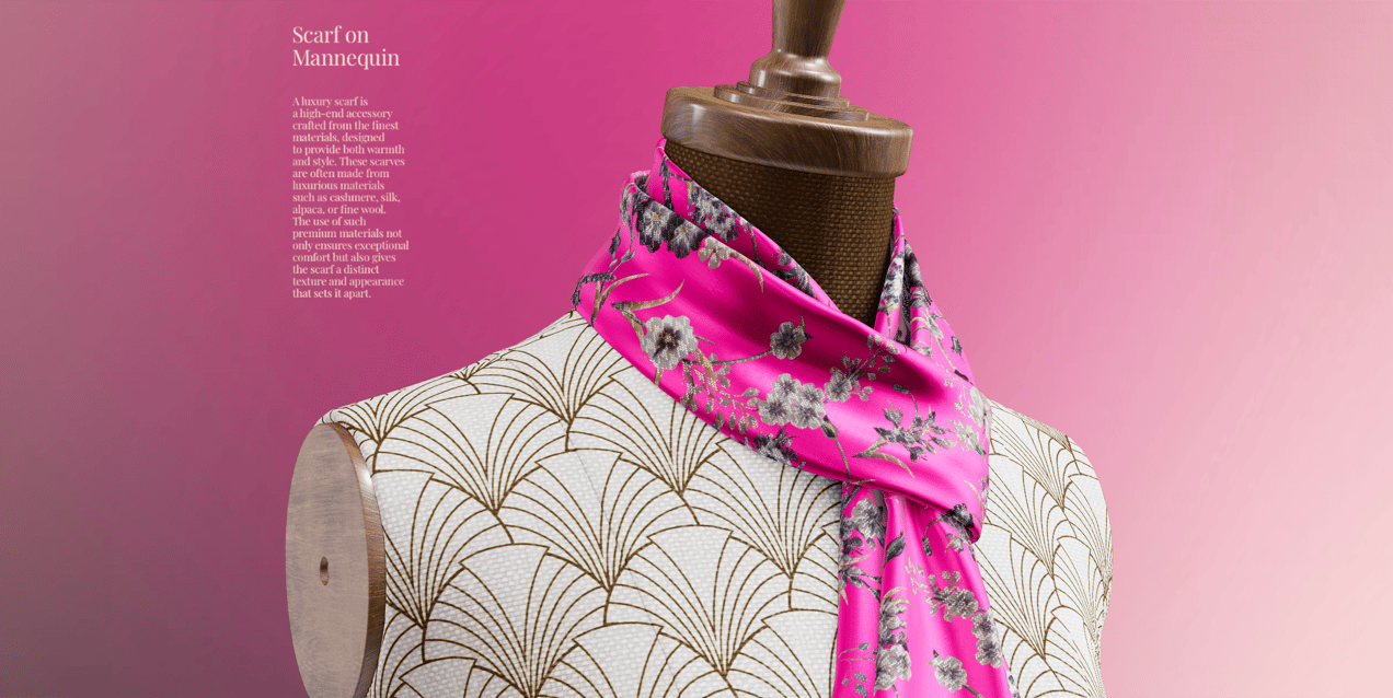 ProVisual — Scarf on Mannequin 3D mockup