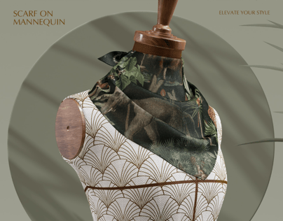 Free 3D Scarf mockup. Create presentations using Online Mockup Generator.