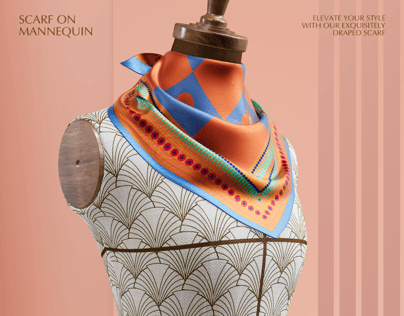 Free 3D Scarf mockup. Create presentations using Online Mockup Generator.