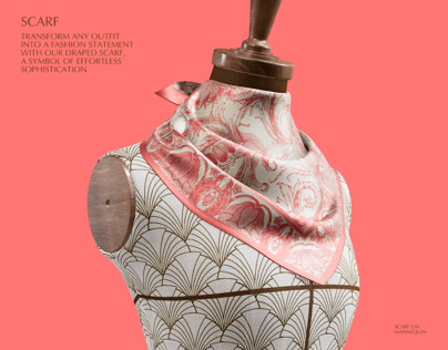 Free 3D Scarf mockup. Create presentations using Online Mockup Generator.