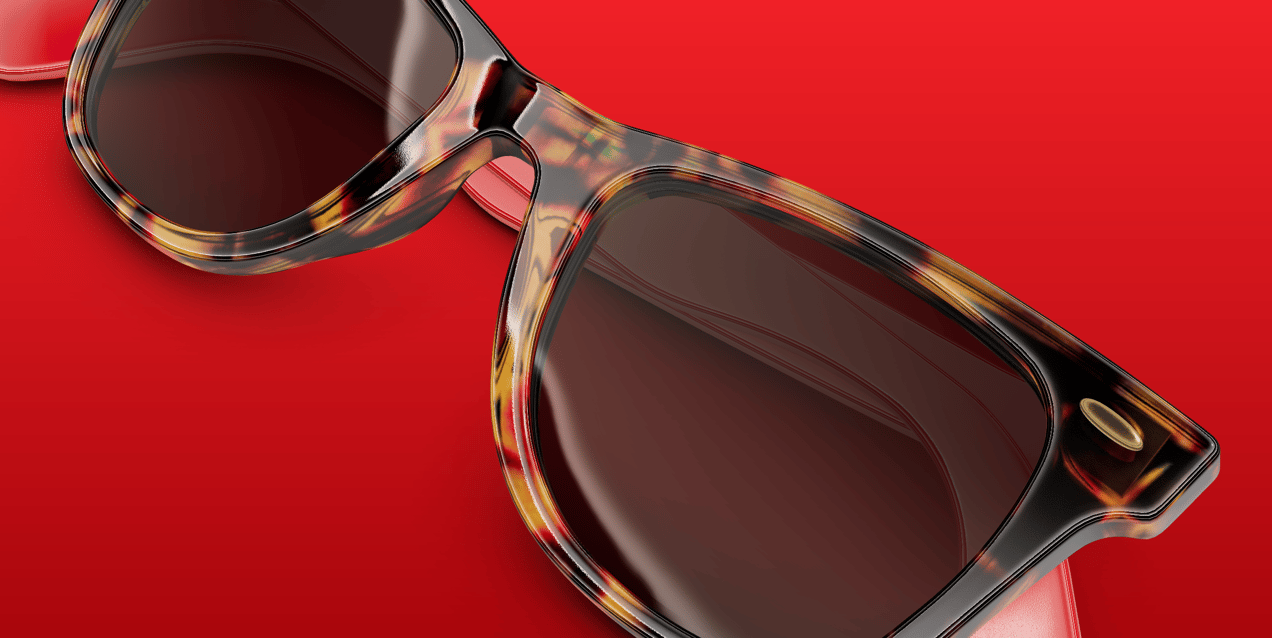 Sunglasses 3D mockup. Create presentations using Online Mockup Generator.