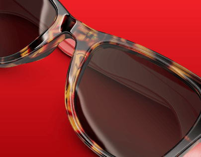 Sunglasses 3D mockup. Create presentations using Online Mockup Generator.