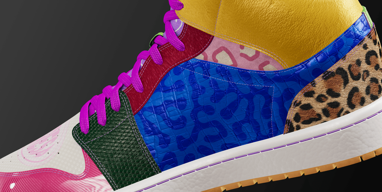 Shoes 3D mockup High-Top Sneaker. Edit online. ProVisual. 