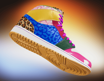 Shoes 3D mockup High-Top Sneaker. Edit online. ProVisual. 