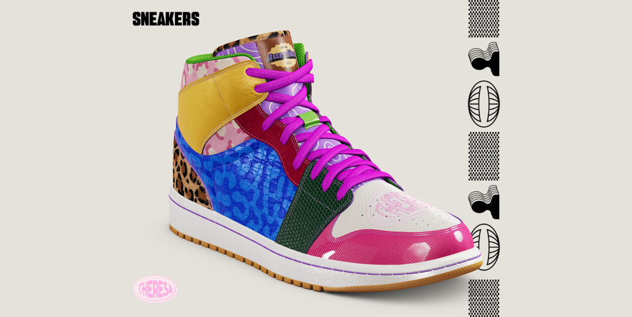 Shoes 3D mockup High-Top Sneaker. Edit online. ProVisual. 