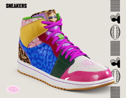 Shoes 3D mockup High-Top Sneaker. Edit online. ProVisual. 