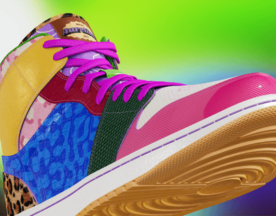 Shoes 3D mockup High-Top Sneaker. Edit online. ProVisual. 