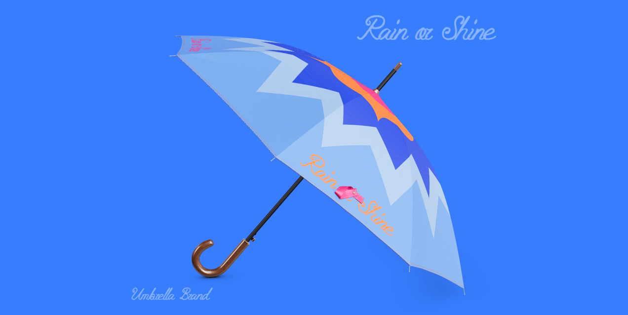 Free Umbrella Mockup 3D mockup. Create presentations using Online Mockup Generator.