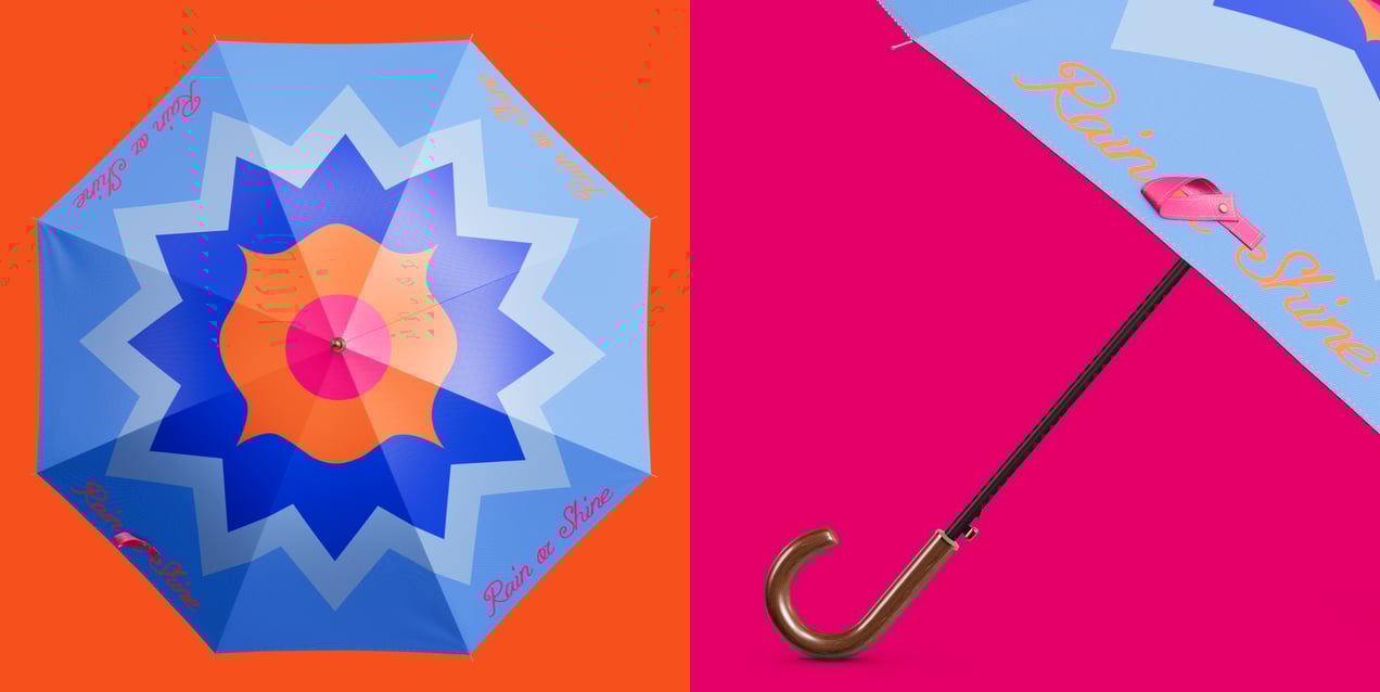 Free Umbrella Mockup 3D mockup. Create presentations using Online Mockup Generator.