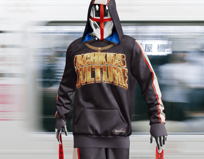 Gym Outfit with Hoodie and Shorts. 3D model. ProVisual.