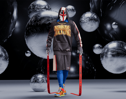 ProVisual — Gym Outfit with Hoodie and Basketball Shorts 3D mockup