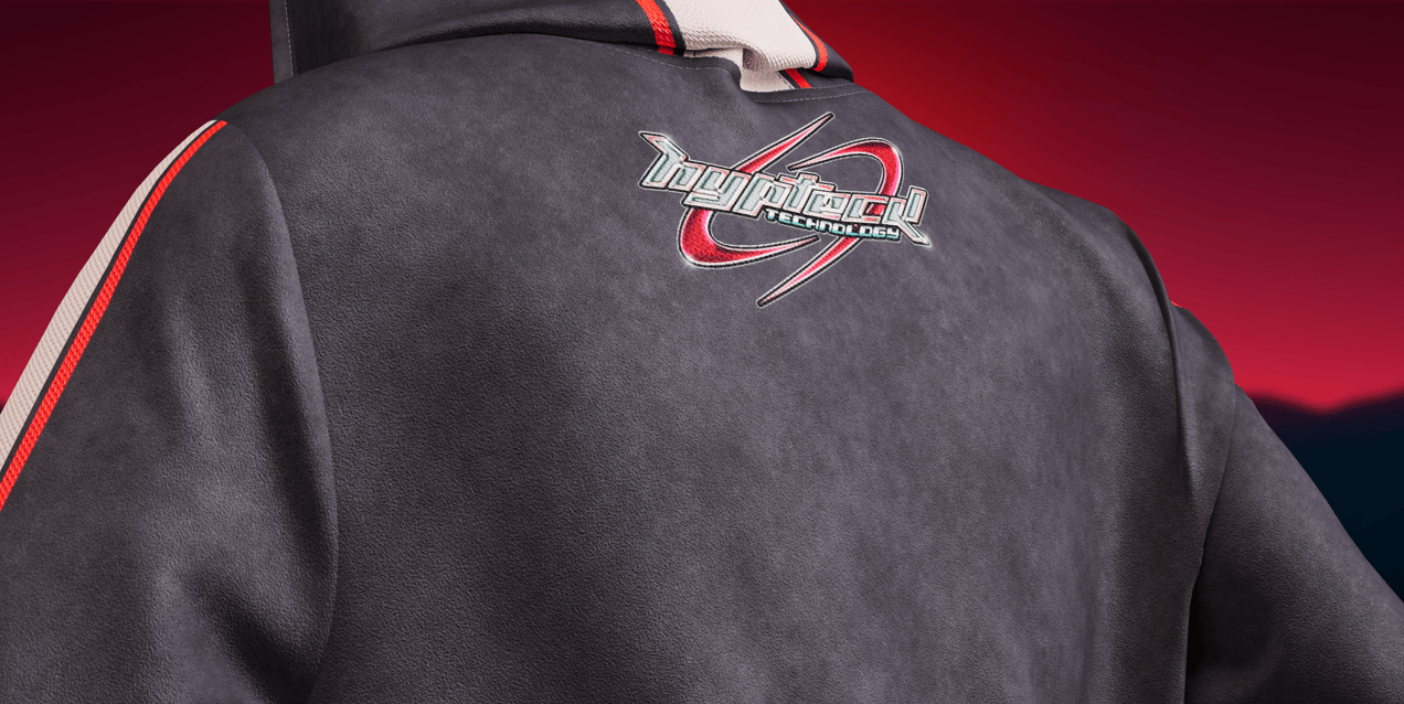 Gym Outfit with Hoodie and Shorts. 3D model. ProVisual.