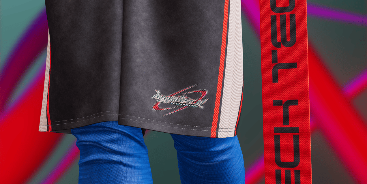 Gym Outfit with Hoodie and Shorts. 3D model. ProVisual.