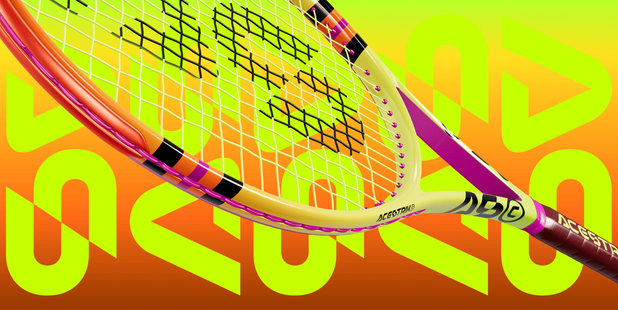 Free Tennis Racket 3D mockup. Create presentations using Online Mockup Generator.