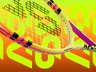 Free Tennis Racket 3D mockup. Create presentations using Online Mockup Generator.