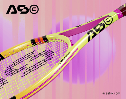 Free Tennis Racket 3D mockup. Create presentations using Online Mockup Generator.