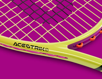 Free Tennis Racket 3D mockup. Create presentations using Online Mockup Generator.
