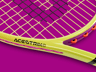 Free Tennis Racket 3D mockup. Create presentations using Online Mockup Generator.