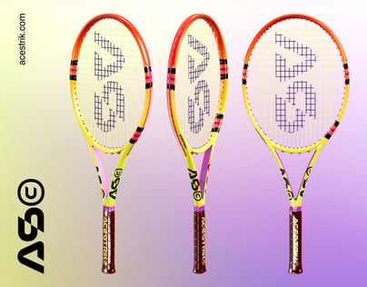 Free Tennis Racket 3D mockup. Create presentations using Online Mockup Generator.