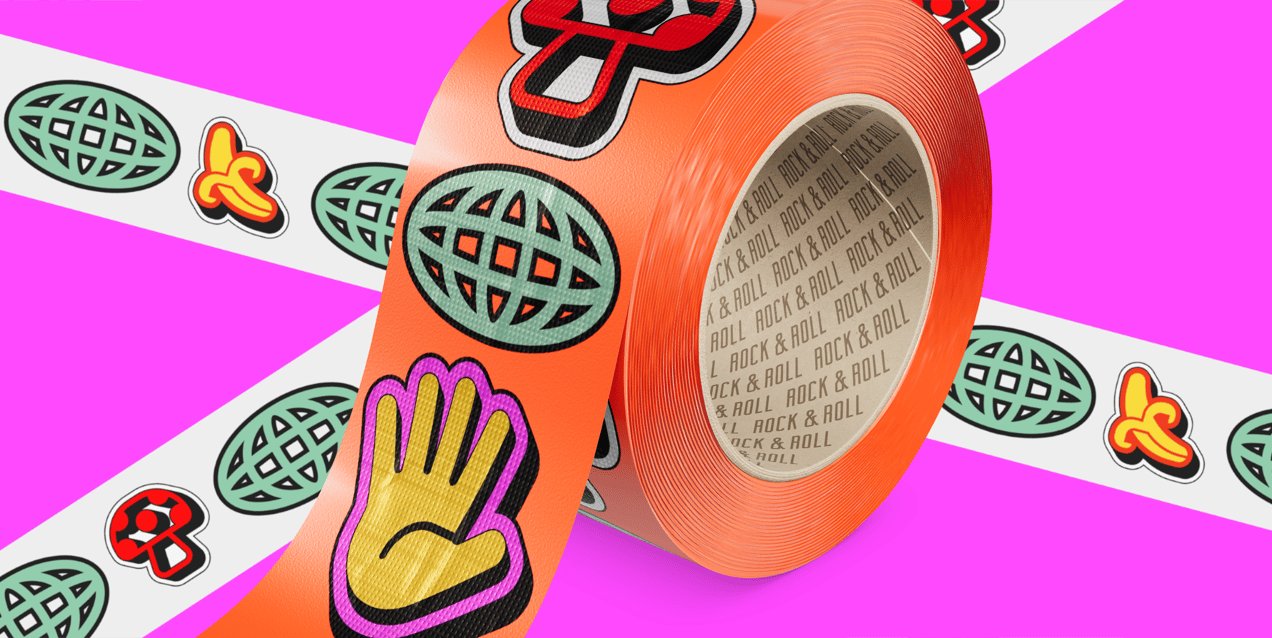 Packaging Tape Mockup, Duct Roll. 3D Mockup. ProVisual. 