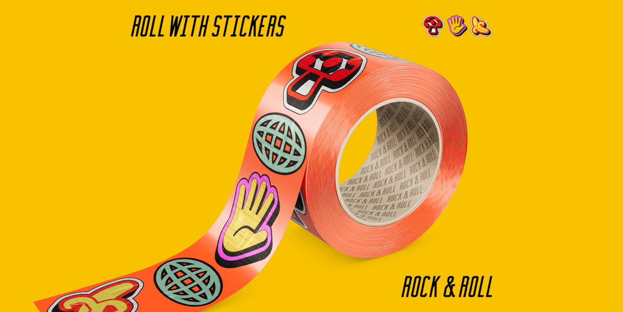 Packaging Tape Mockup, Duct Roll. 3D Mockup. ProVisual. 