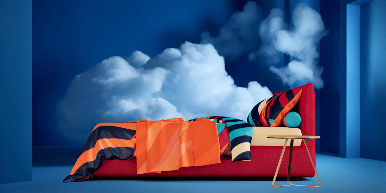 Bed 3D mockup. Create presentations using Online Mockup Generator.