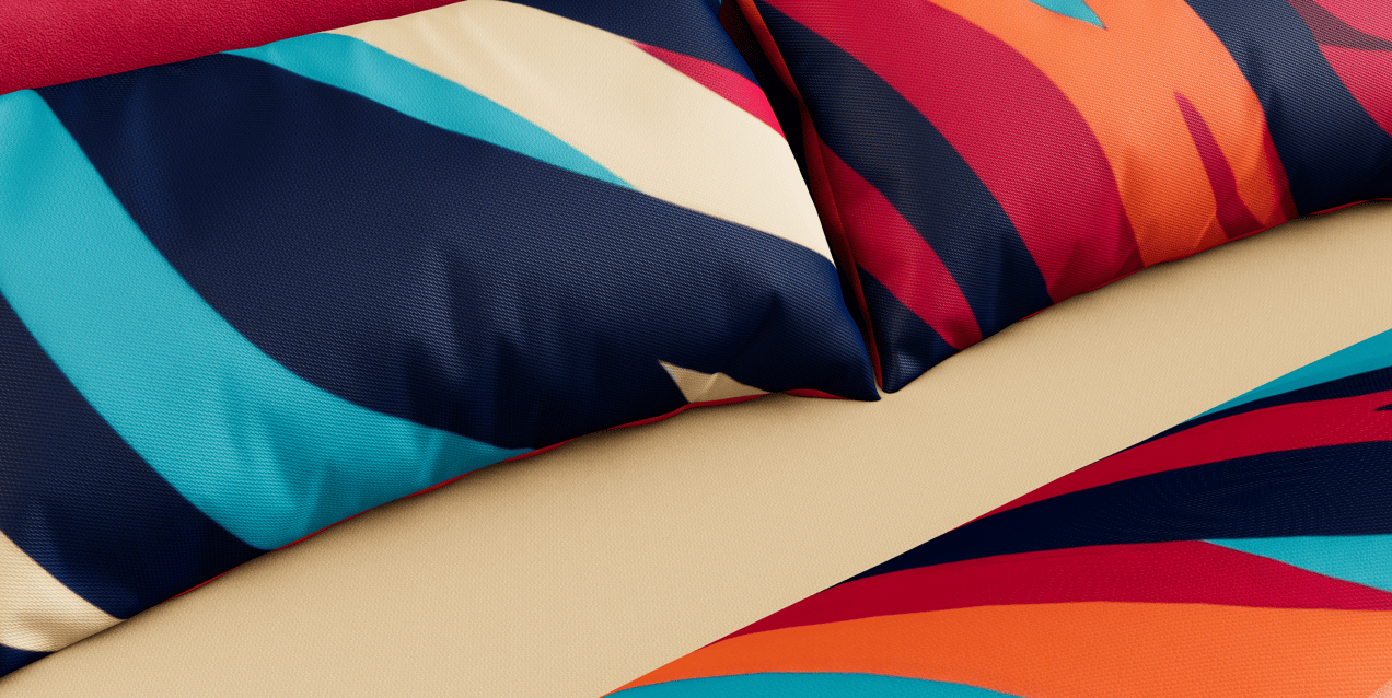 Bed 3D mockup. Create presentations using Online Mockup Generator.