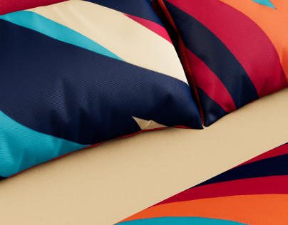 Bed 3D mockup. Create presentations using Online Mockup Generator.