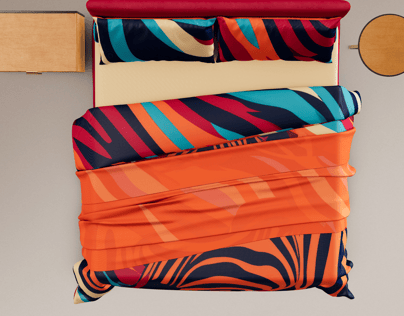 Bed 3D mockup. Create presentations using Online Mockup Generator.