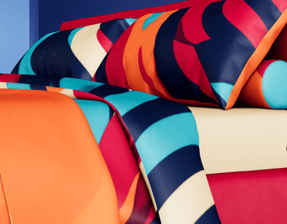 Bed 3D mockup. Create presentations using Online Mockup Generator.
