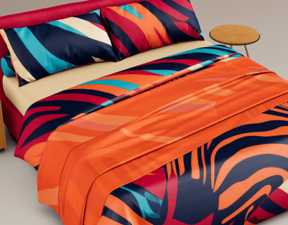 Bed 3D mockup. Create presentations using Online Mockup Generator.