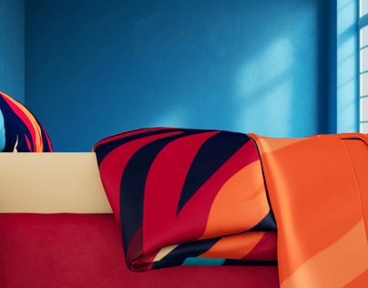 Bed 3D mockup. Create presentations using Online Mockup Generator.