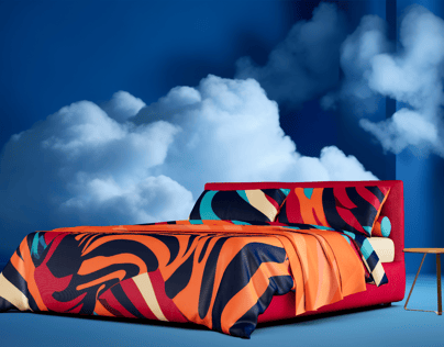 Bed 3D mockup. Create presentations using Online Mockup Generator.