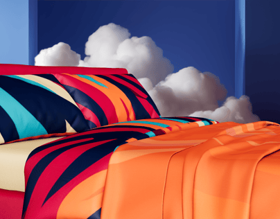 Bed 3D mockup. Create presentations using Online Mockup Generator.