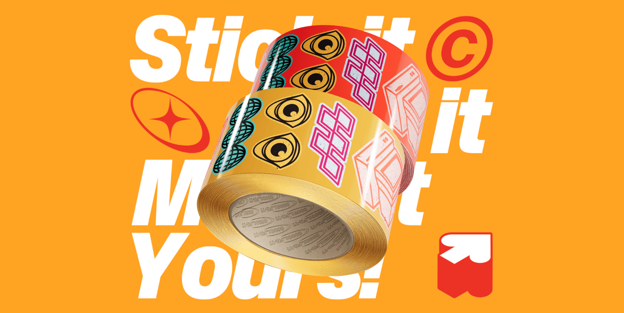 Free Packaging Tape 3D mockup. Create presentations using Online Mockup Generator.