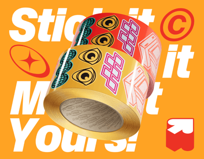 Free Packaging Tape 3D mockup. Create presentations using Online Mockup Generator.
