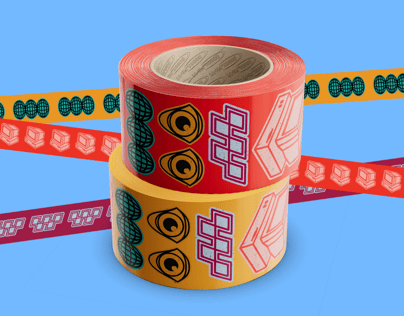 Free Packaging Tape 3D mockup. Create presentations using Online Mockup Generator.