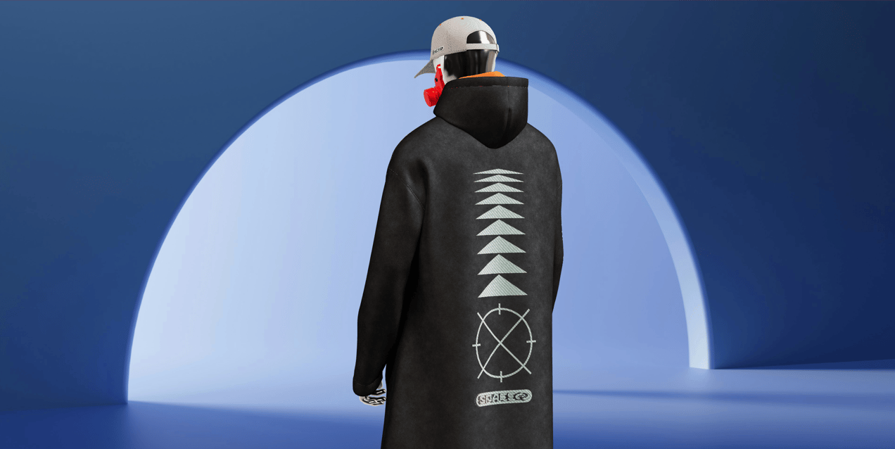 Hoodie, shorts, baseball cap mockup. Edit 3D model online.