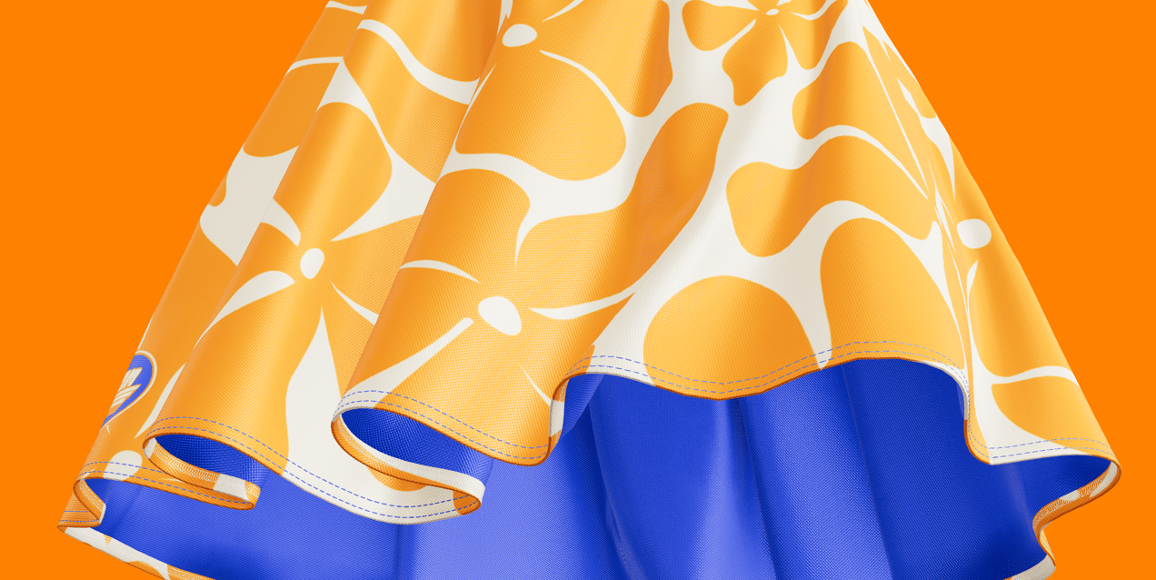 Free Skirt 3D mockup. Create presentations using Online Mockup Generator.