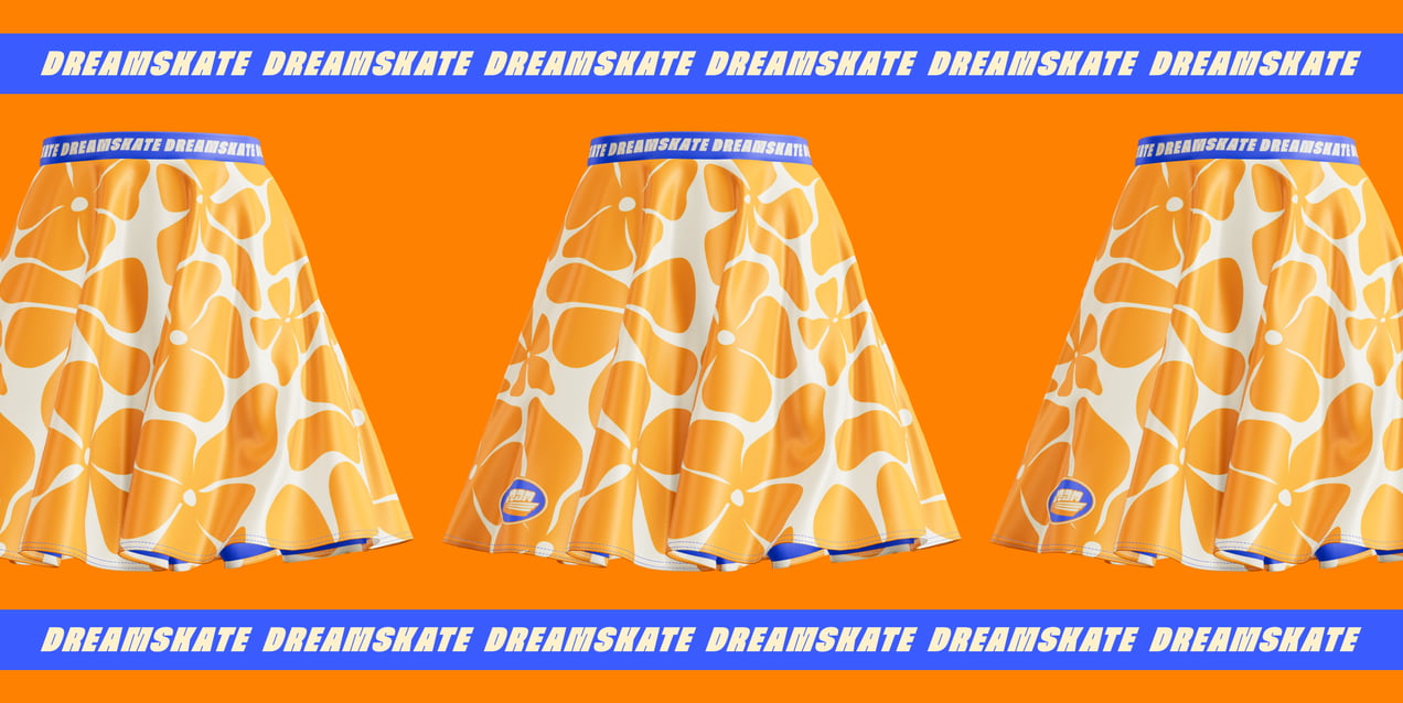 Free Skirt 3D mockup. Create presentations using Online Mockup Generator.