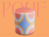 Round Pouf Mockup. Edit online. 3D model. ProVisual. 
