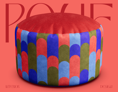 Pouf. Interactive 3D model. ProVisual.