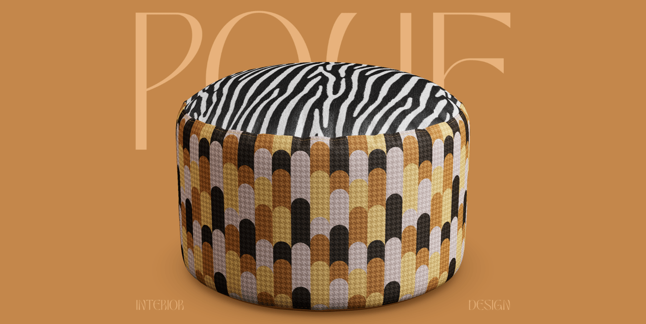 Pouf. Interactive 3D model. ProVisual.