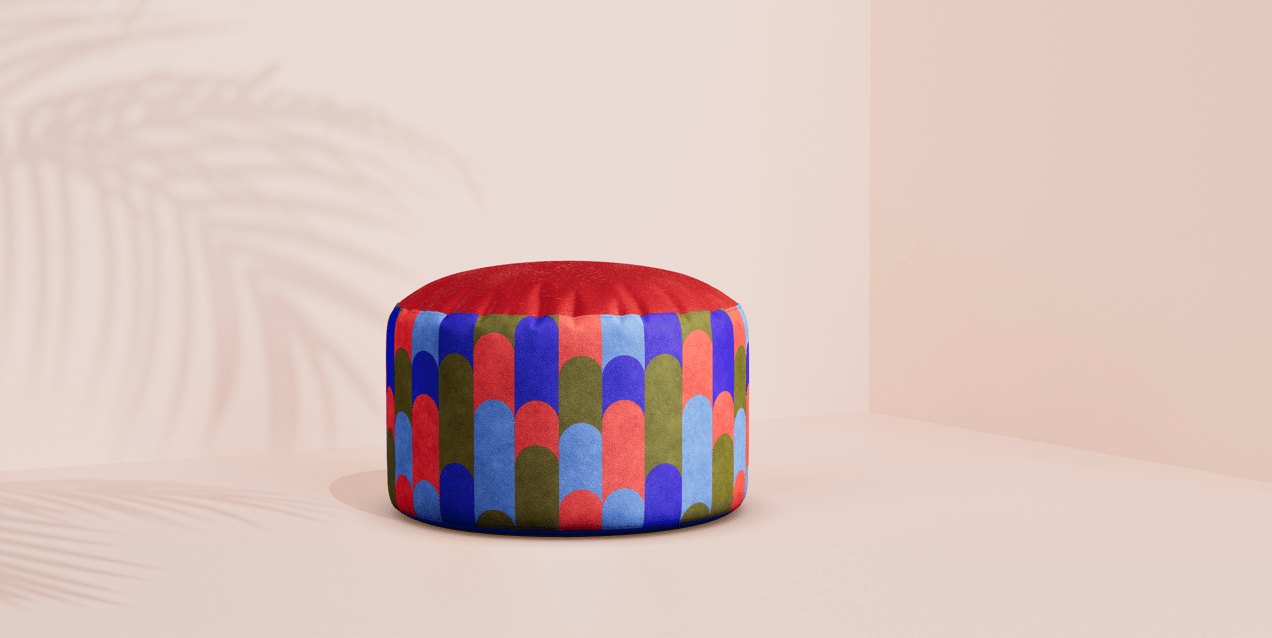 Pouf. Interactive 3D model. ProVisual.